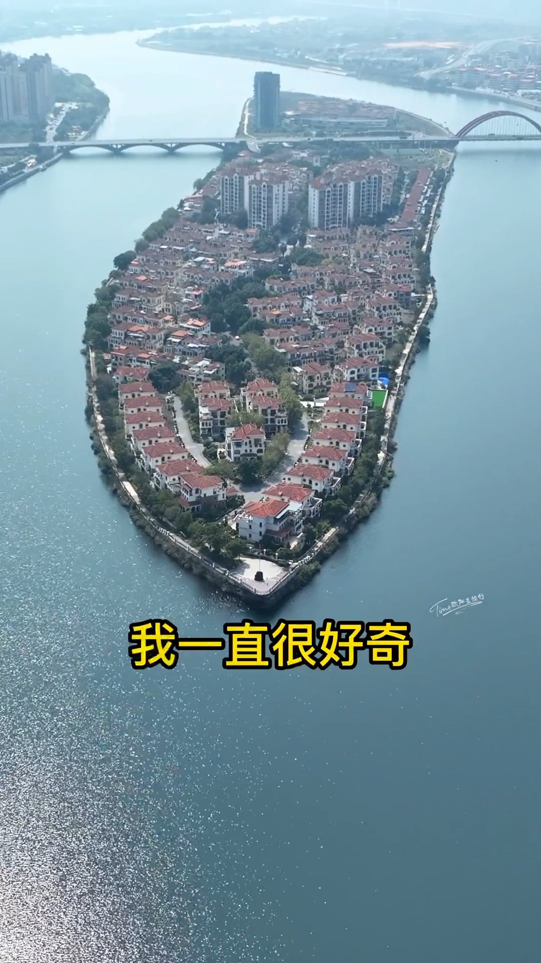 广东富人岛，门前就是江边，我一直很好奇，究竟什么样的人住在这里，看到那么高的入住率，才发现有钱真多！#别墅#房地产#房子#钱#土豪