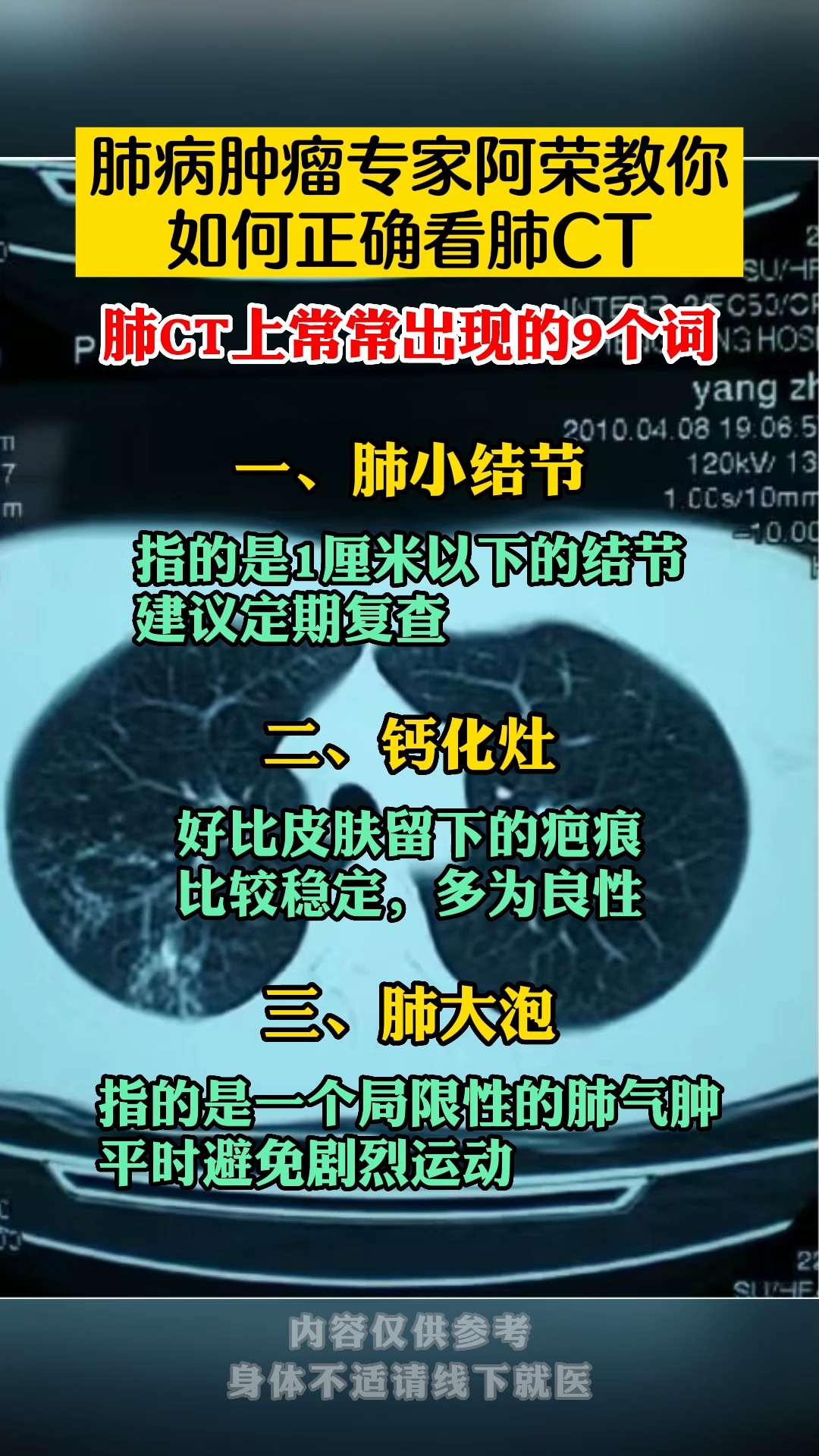 如何看肺CT?点赞收藏,以免找不到了#健康 # #科普 #中医养生 