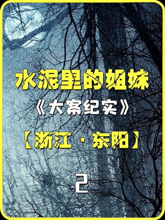 姐妹花被封水泥台,凶手竟是同住暧昧对象,究竟怎么回事?#大案纪实 #真实事件 