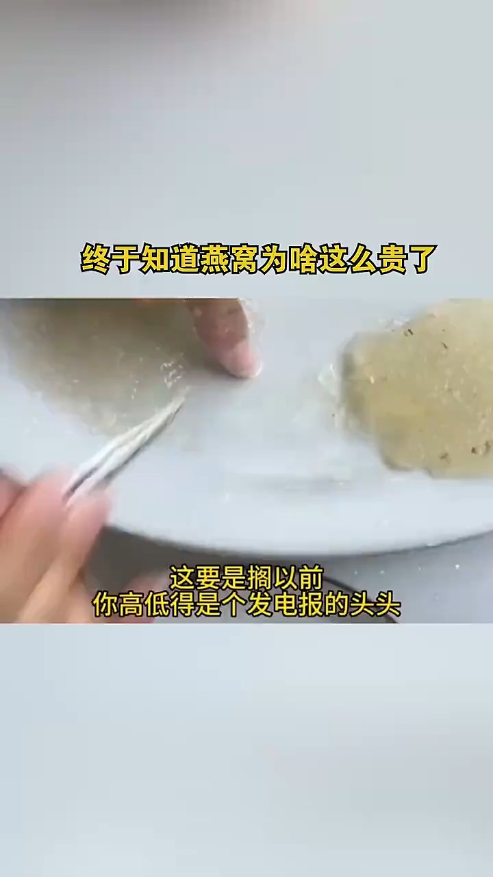 终于知道燕窝为啥这么贵了