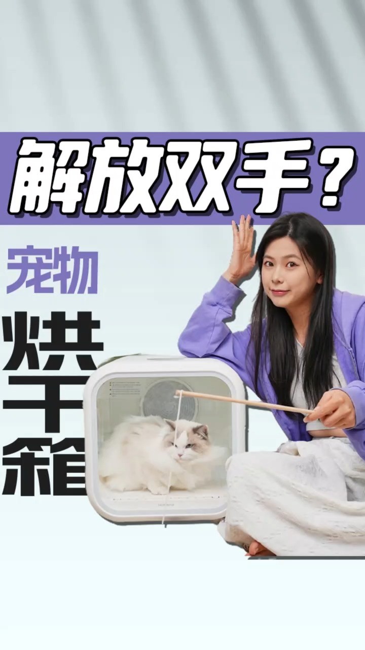 宠物烘干箱到底解放双手了吗?我们用真猫试了!#猫 #宠物烘干箱 #猫咪烘干箱 #养猫经验分享 #宠物洗澡 #好用的宠物用品 #数码 #智能家居 #霍曼宠物烘...