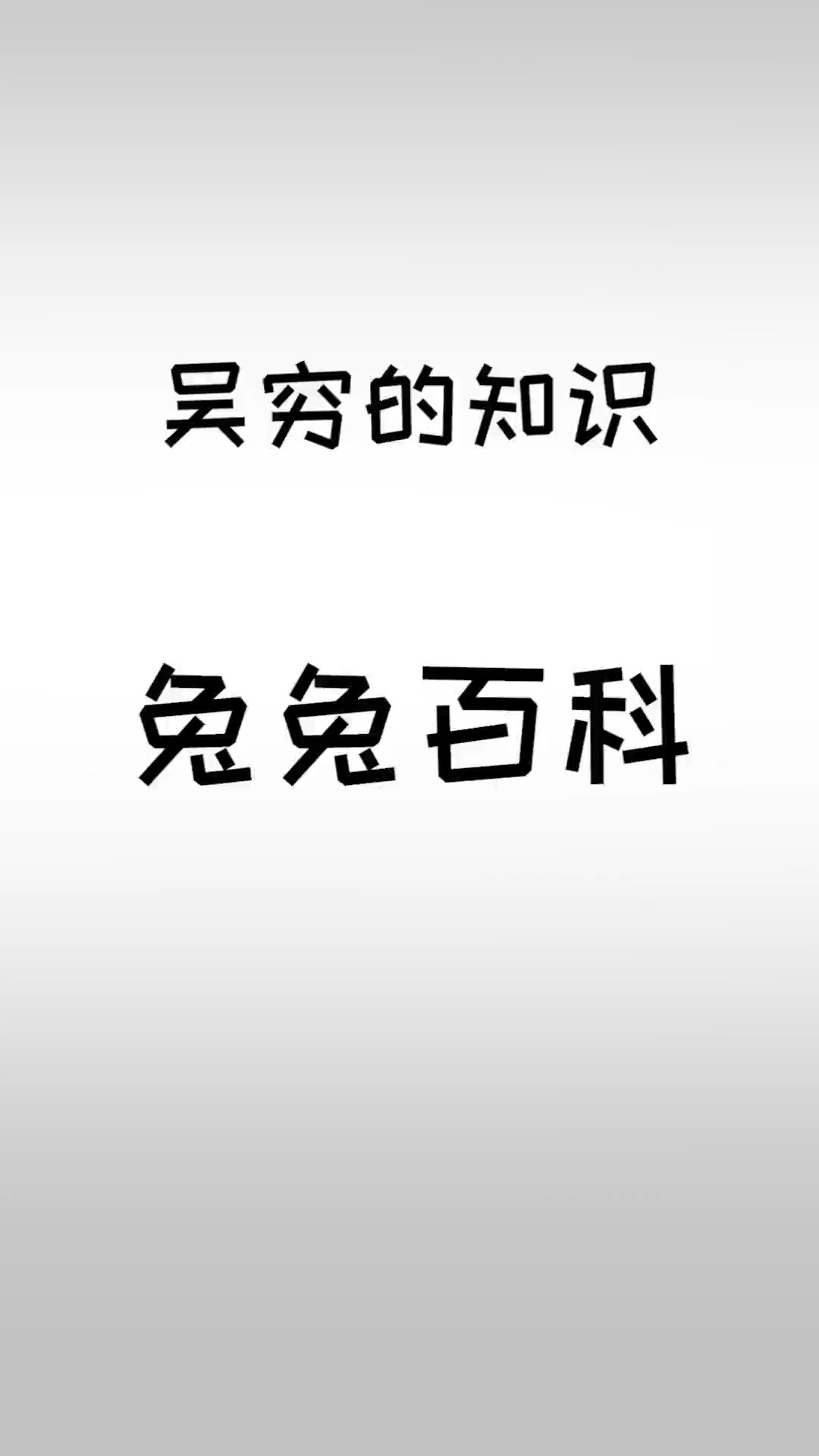 你不了解的兔兔.