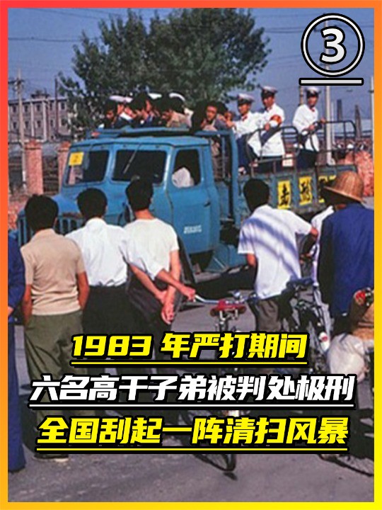 1983年严打期间,6名高干子弟被判处极刑,全国刮起一阵清扫风暴(3)