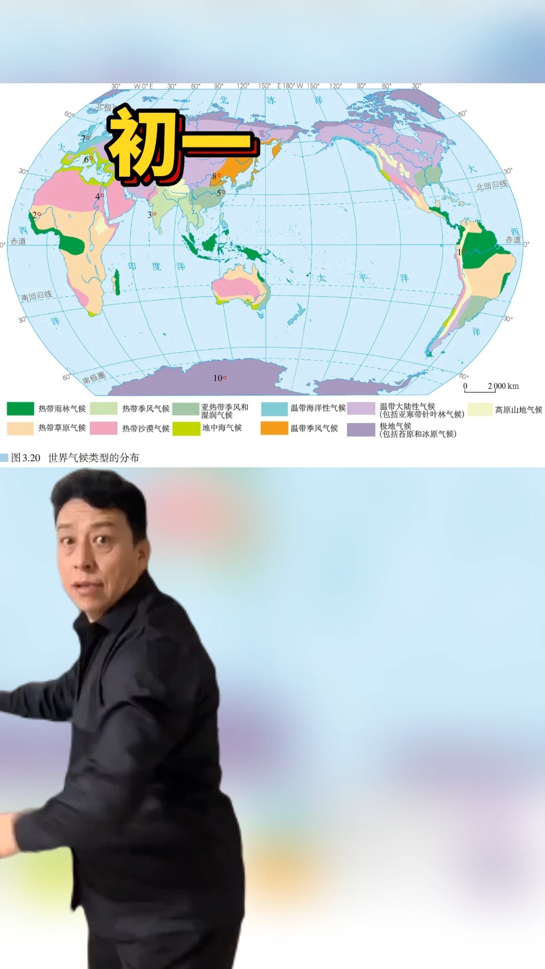 1秒记住期末地理必考考点【气候类型分布】