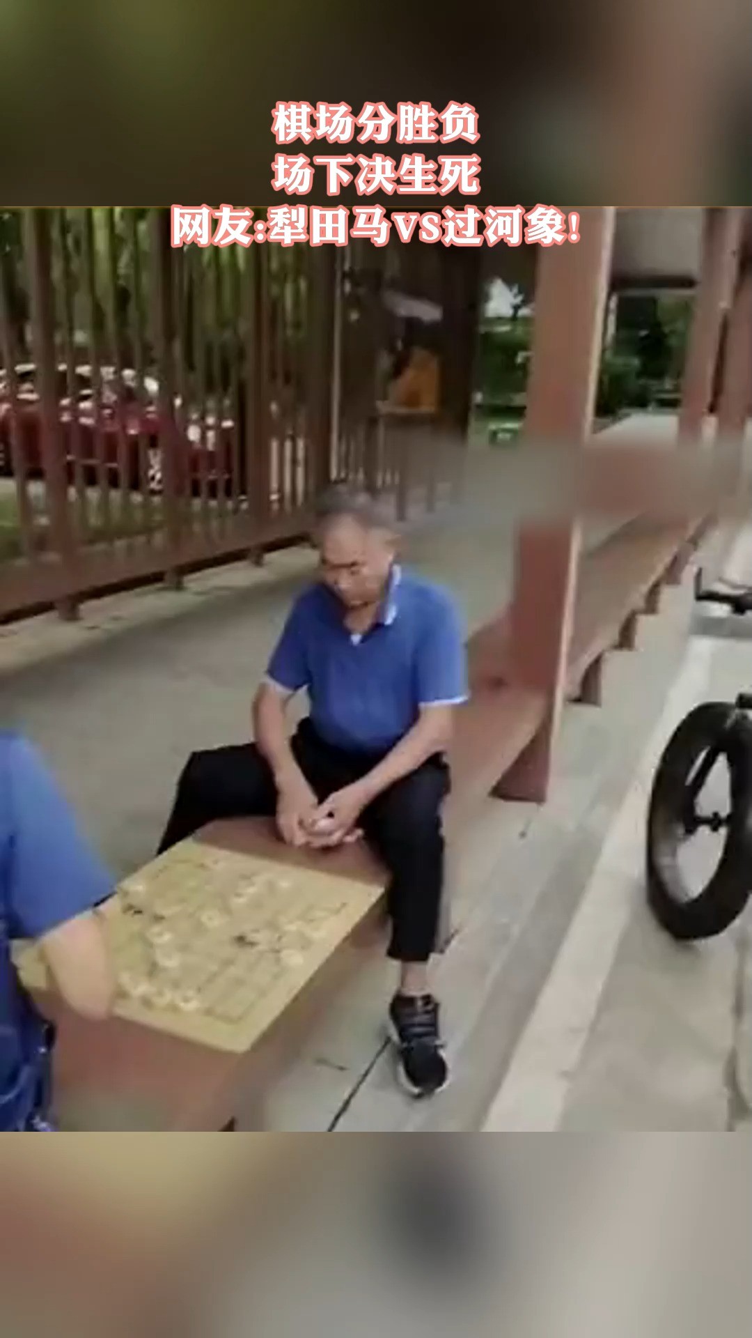 棋场分胜负场下决生死,网友:犁田马VS过河象!