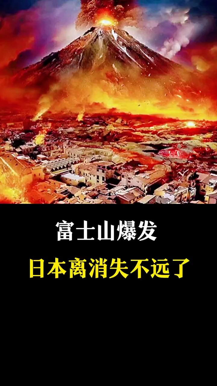 富士山爆发,日本离消失不远了