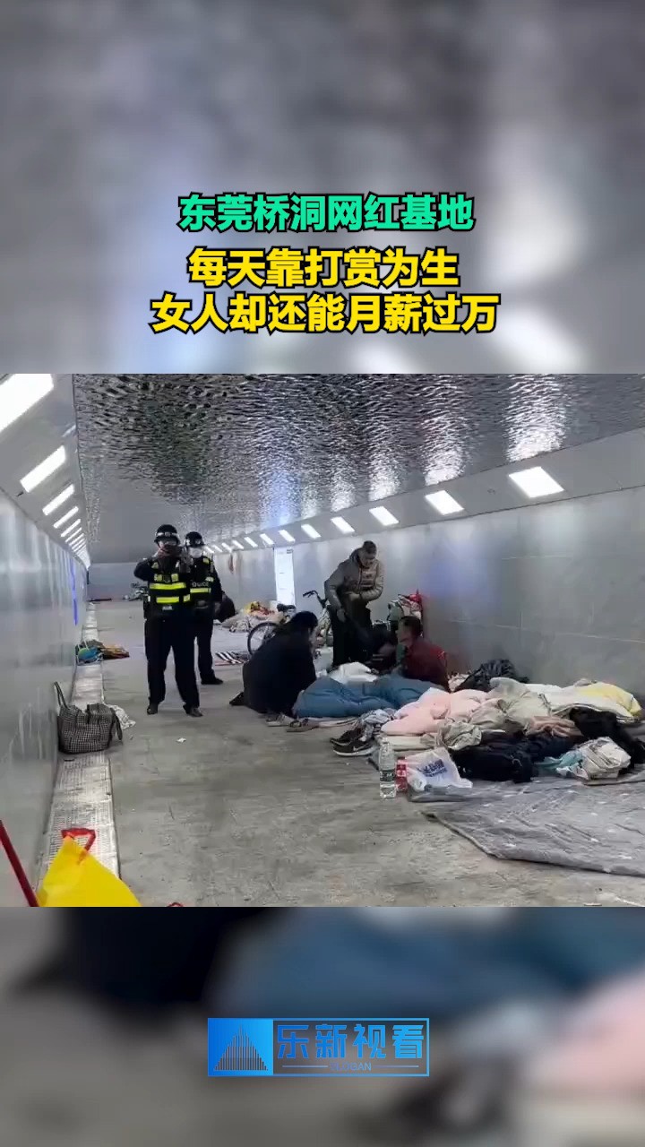 东莞桥洞网红基地,每天靠打赏为生,女人却还能月薪过万