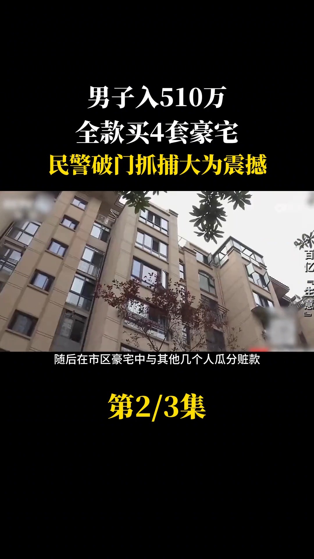 27岁无业游民日入510万,全款买4套豪宅,民警破门抓捕大为震撼.社会纪实 (2)