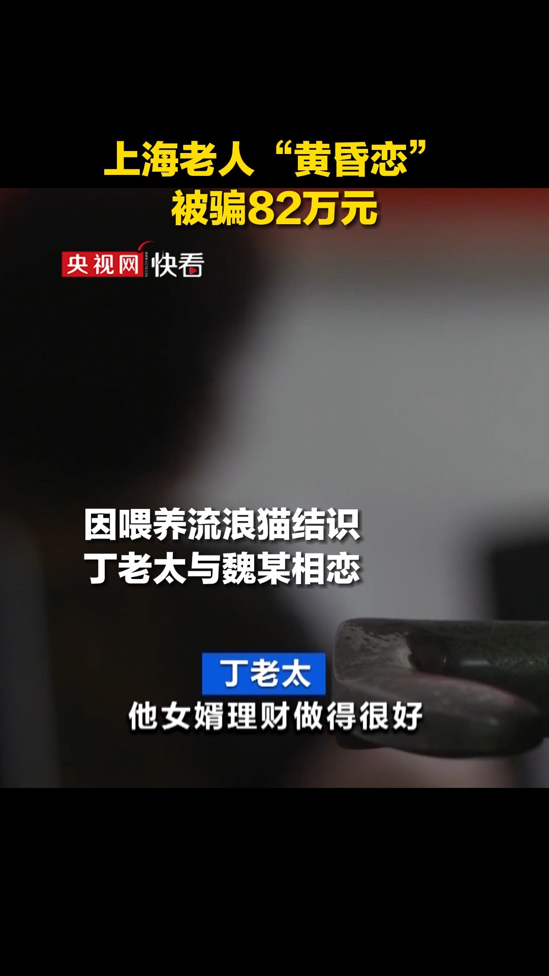 以爱为名诈骗理财,吹嘘4年能得600万利息,上海老人“黄昏恋”被骗82万元