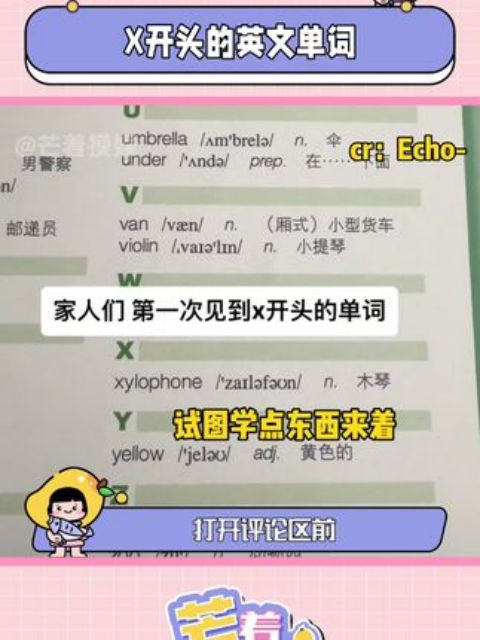 你们是会造词的#网友 #X开头的英文单词 #英语 #梗