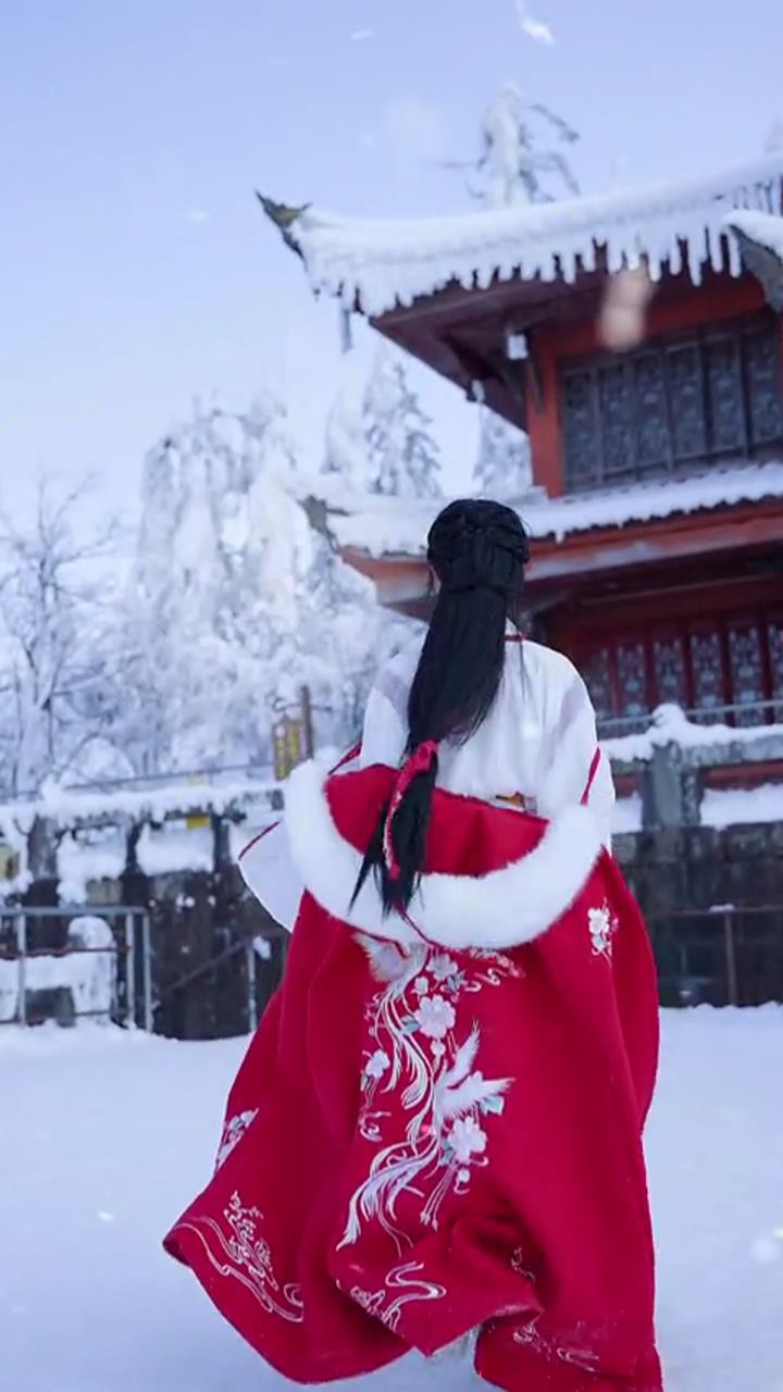 两地相思同淋雪,此生也算共白头雪冬天该有的样子晚夜微雨问海棠