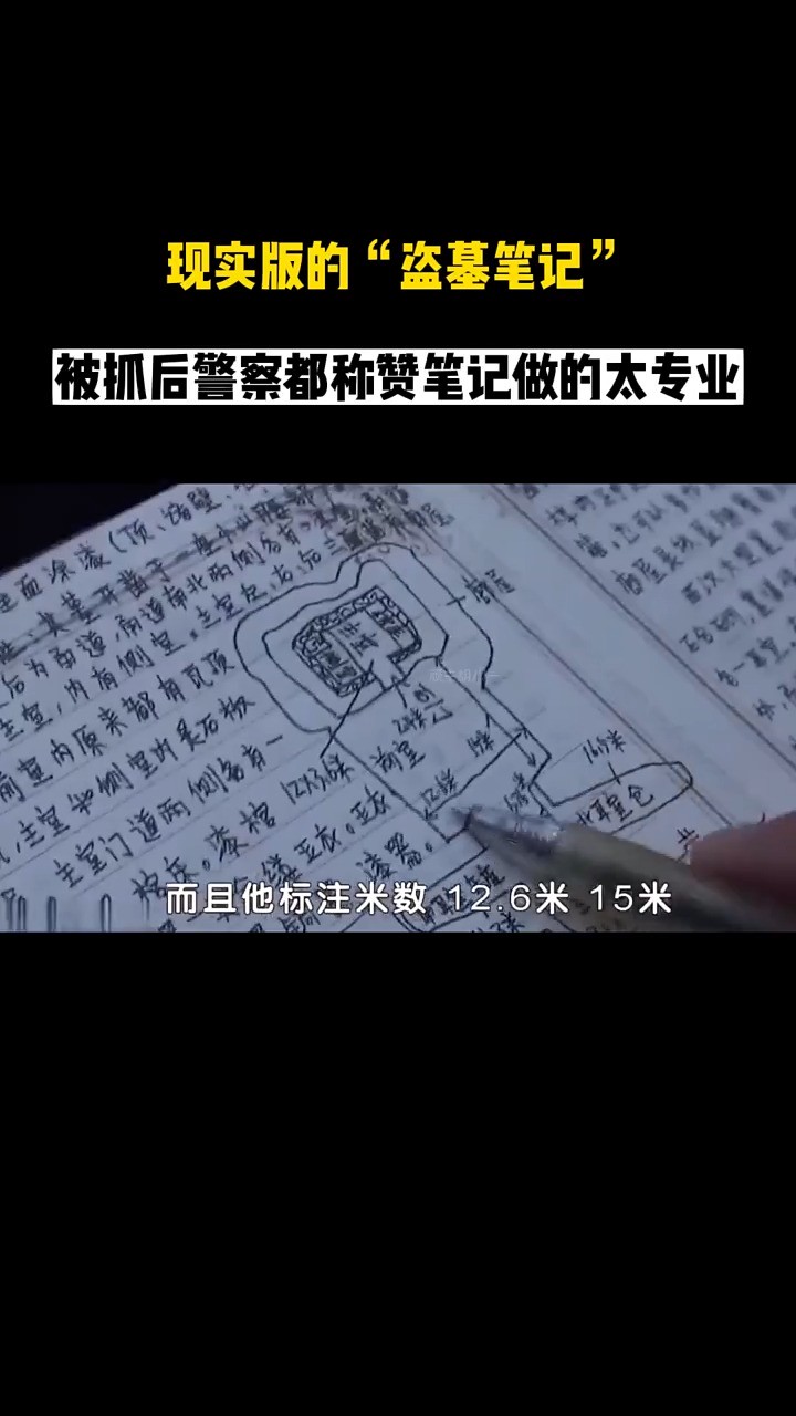 现实版的“盗墓笔记”被抓后连警察都称赞笔记做的太专业!