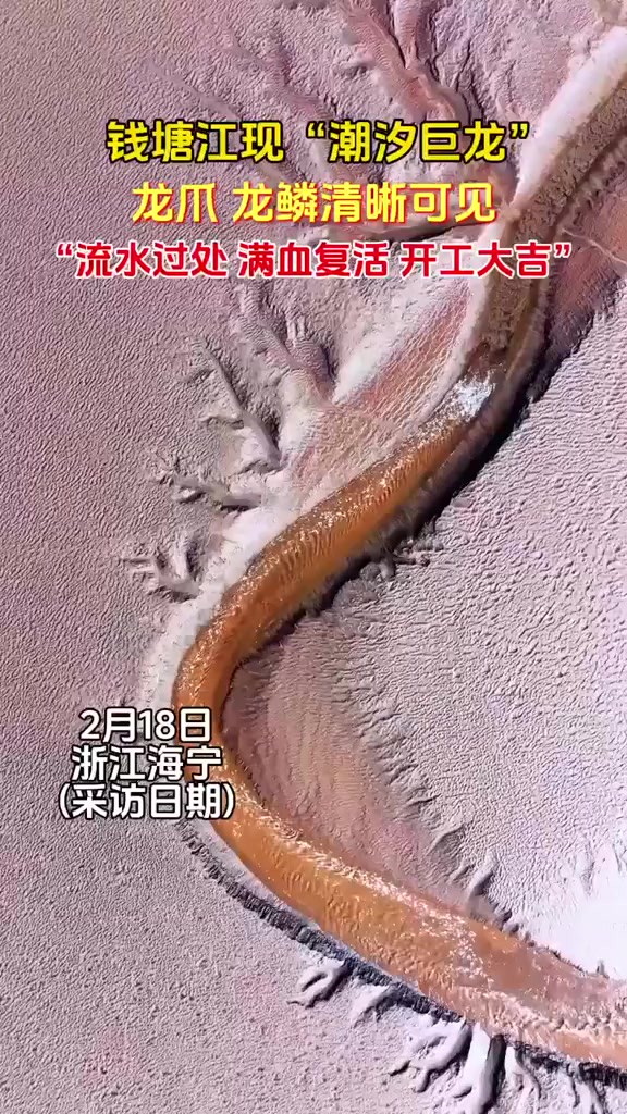 钱塘江现“潮汐巨龙” 流水过处 满血复活 开工大吉