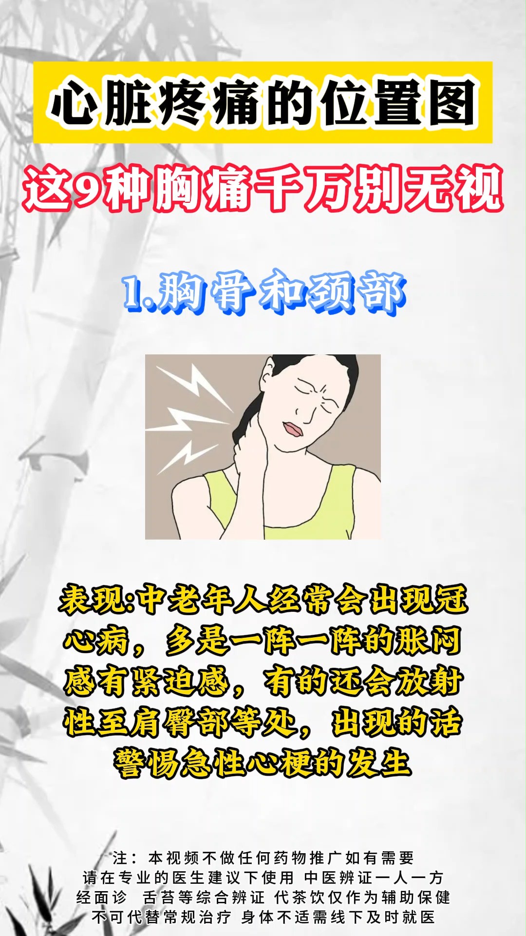 心脏疼痛的位置图 这9种胸痛千万别无视#健康 