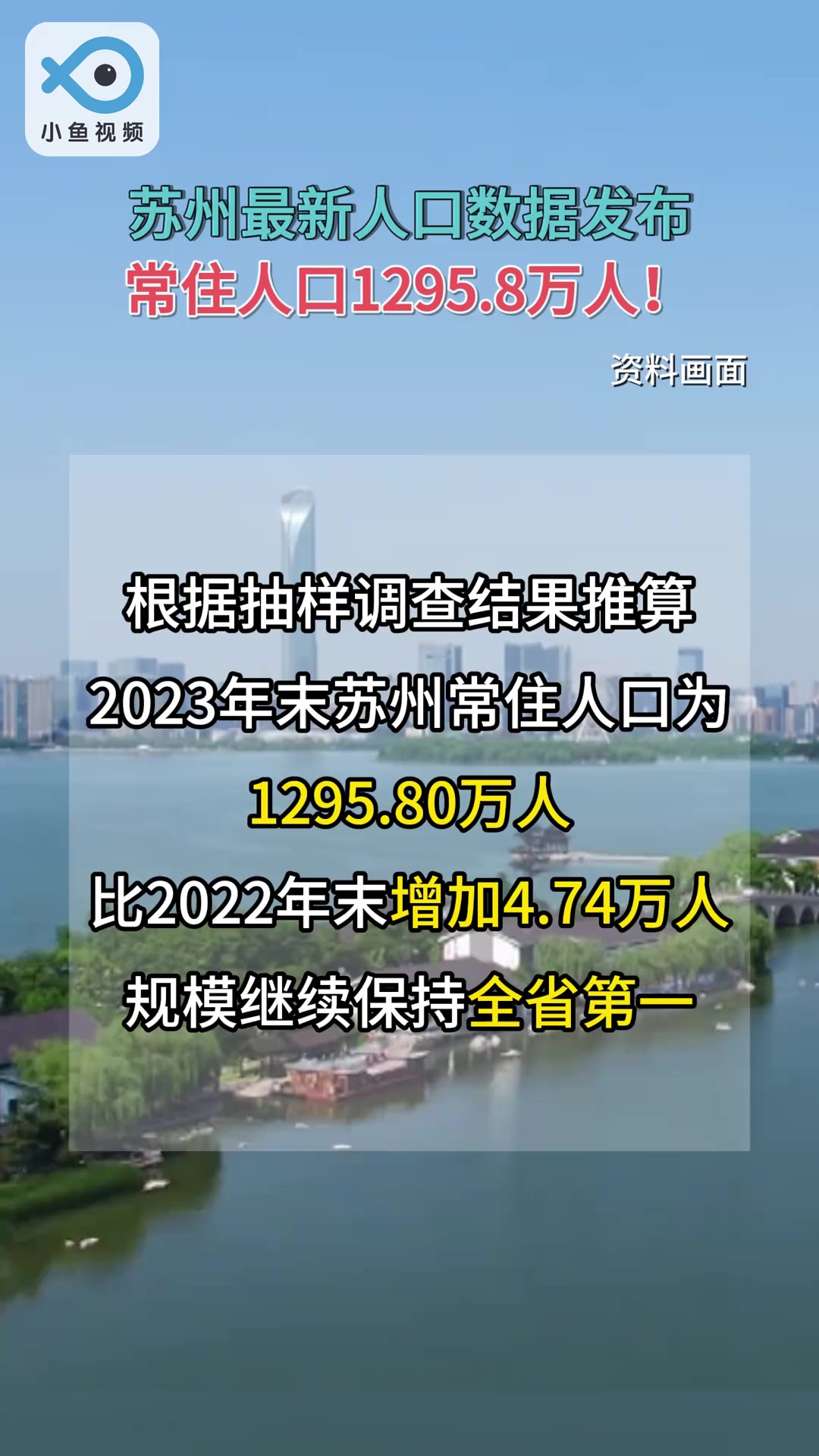 苏州最新人口数据发布,常住人口1295.8万人!(苏州统计)