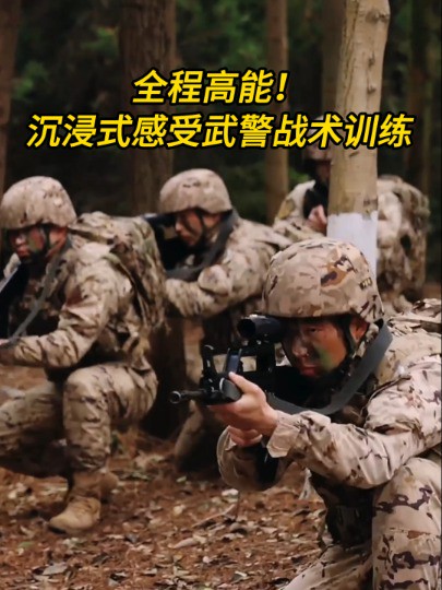 全程高能!沉浸式感受武警战术训练#武警 #战术训练 #超燃 (作者:李岩 陈昊 尹欣欣 孙海峰 编辑:付恩诚)