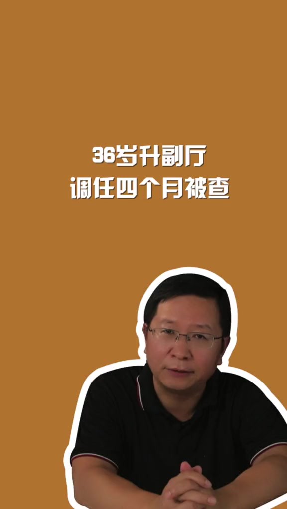 36岁升副厅,调任四个月被查