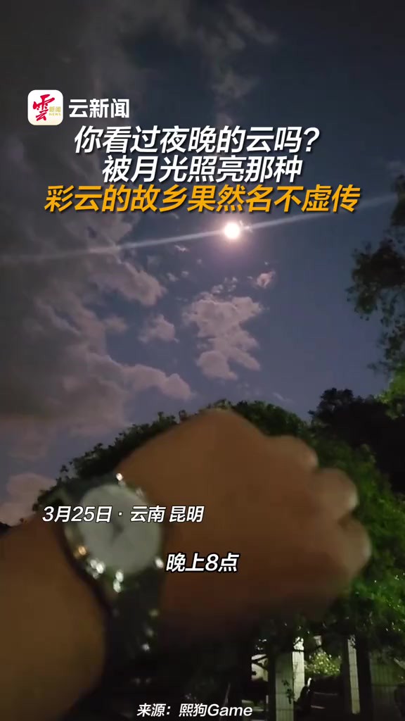 你看过夜晚的云吗?被月光照亮那种 (部分来源:)