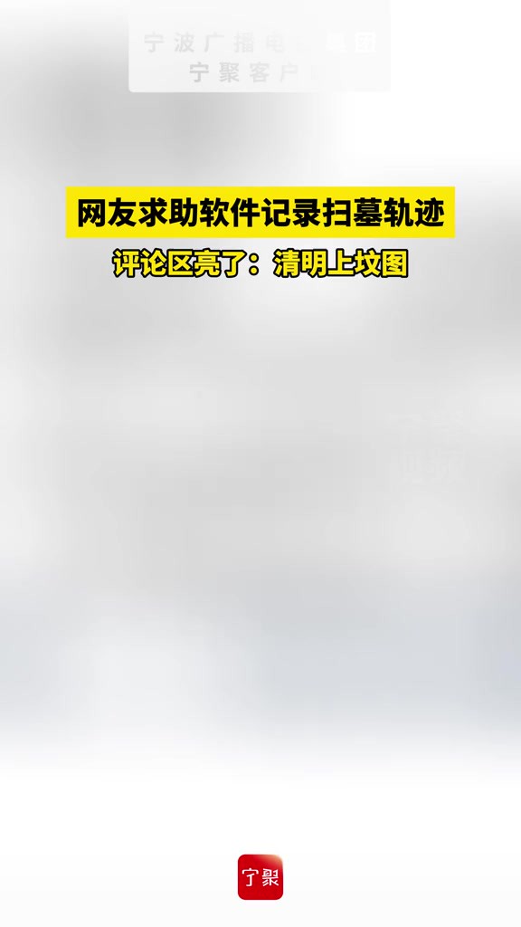 网友询问是否有软件记录轨迹方便扫墓 评论区亮了:清明上坟图?