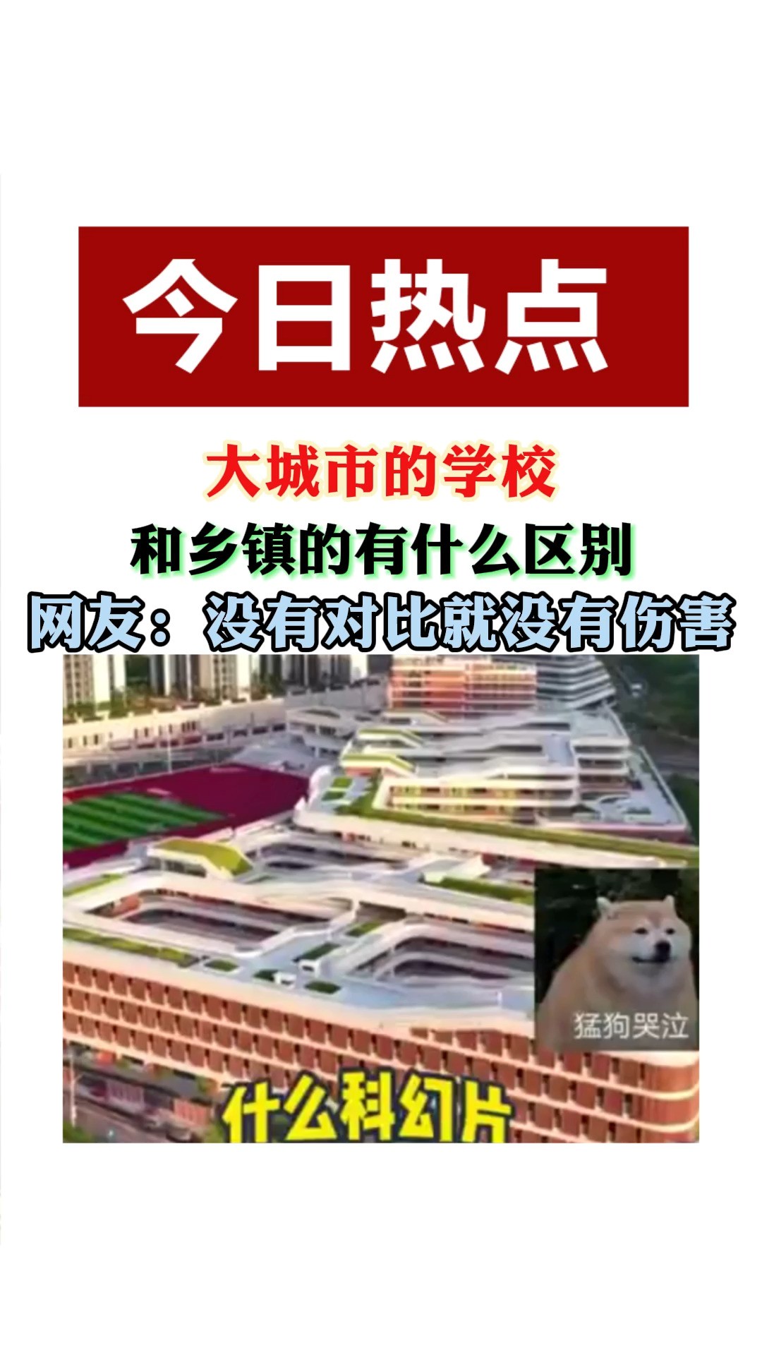 大城市的学校和多镇的有什么区别