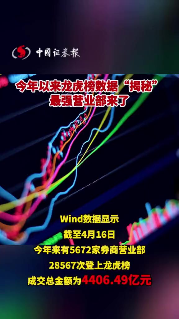 今年以来龙虎榜数据“揭秘”,最强营业部来了