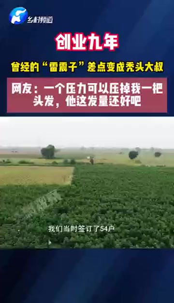 创业九年 曾经的”雷震子“差点变成秃头大叔