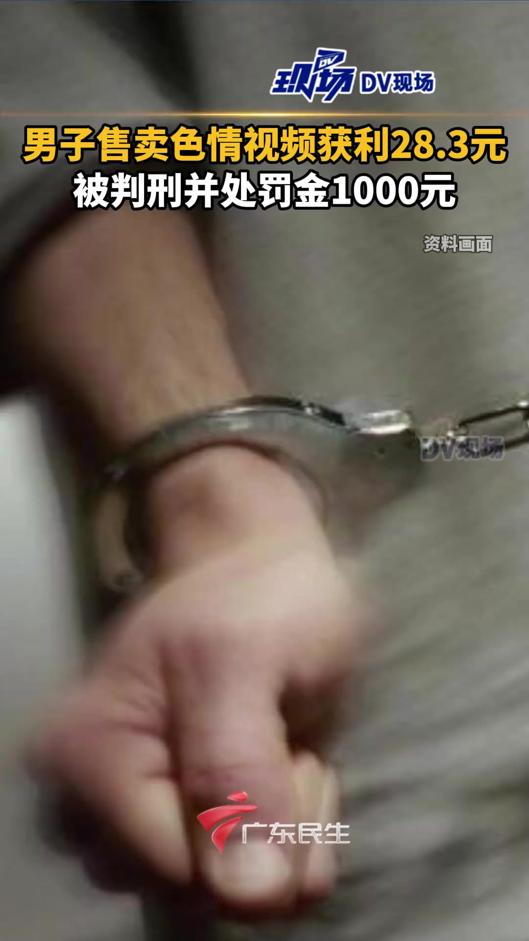 男子售卖色情视频获利28.3元被判刑,并处罚金1000元.