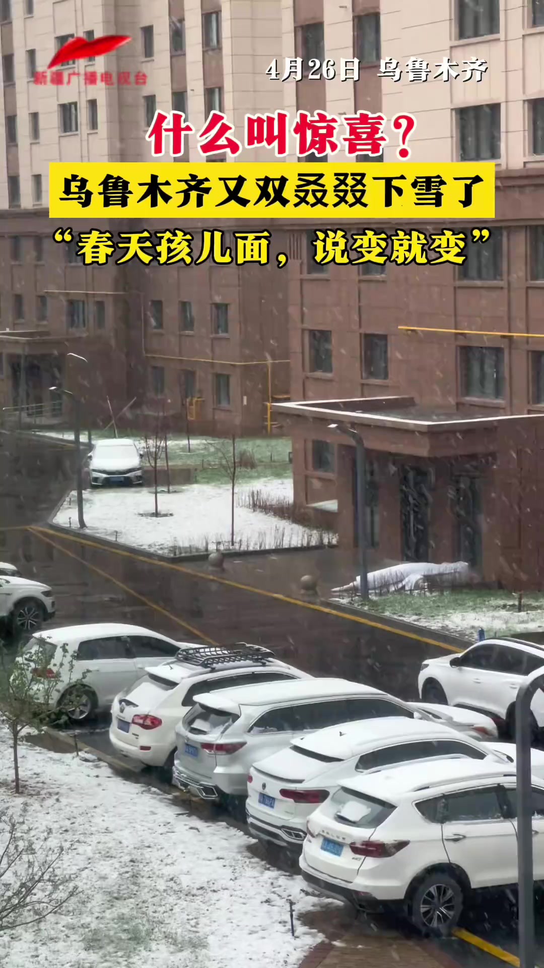 乌鲁木齐又双叒叕下雪了