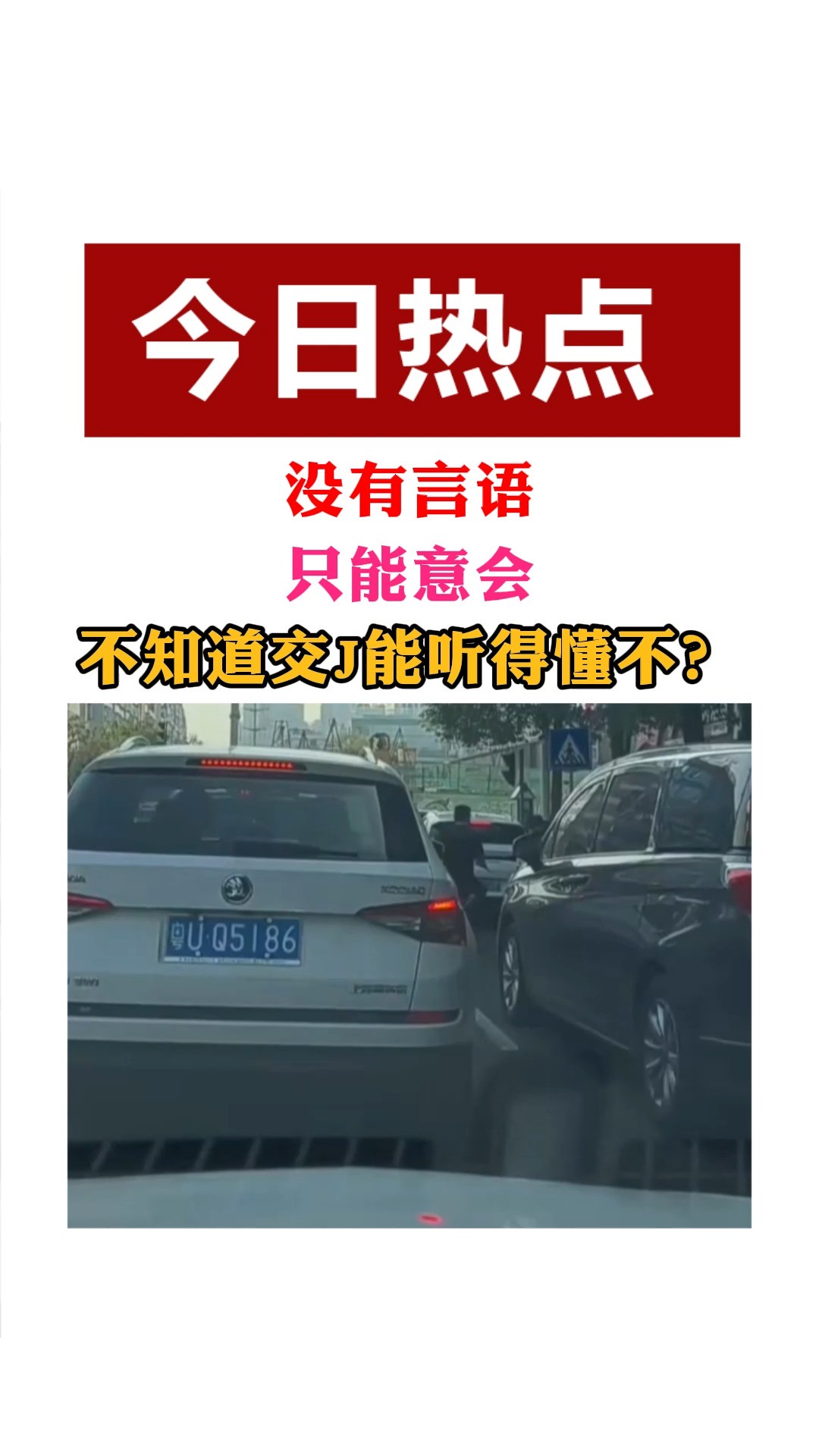 网友:不知道交J能听得懂不?