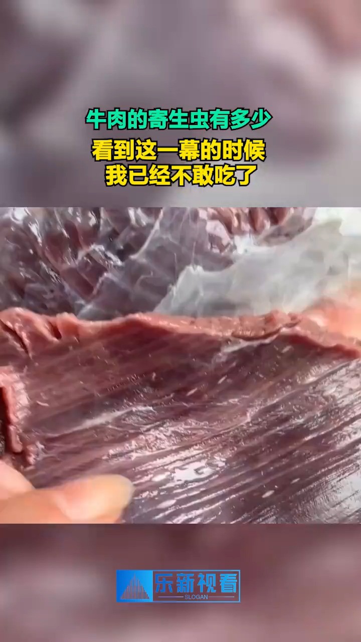 牛肉的寄生虫有多少,看到这一幕的时候,我已经不敢吃了