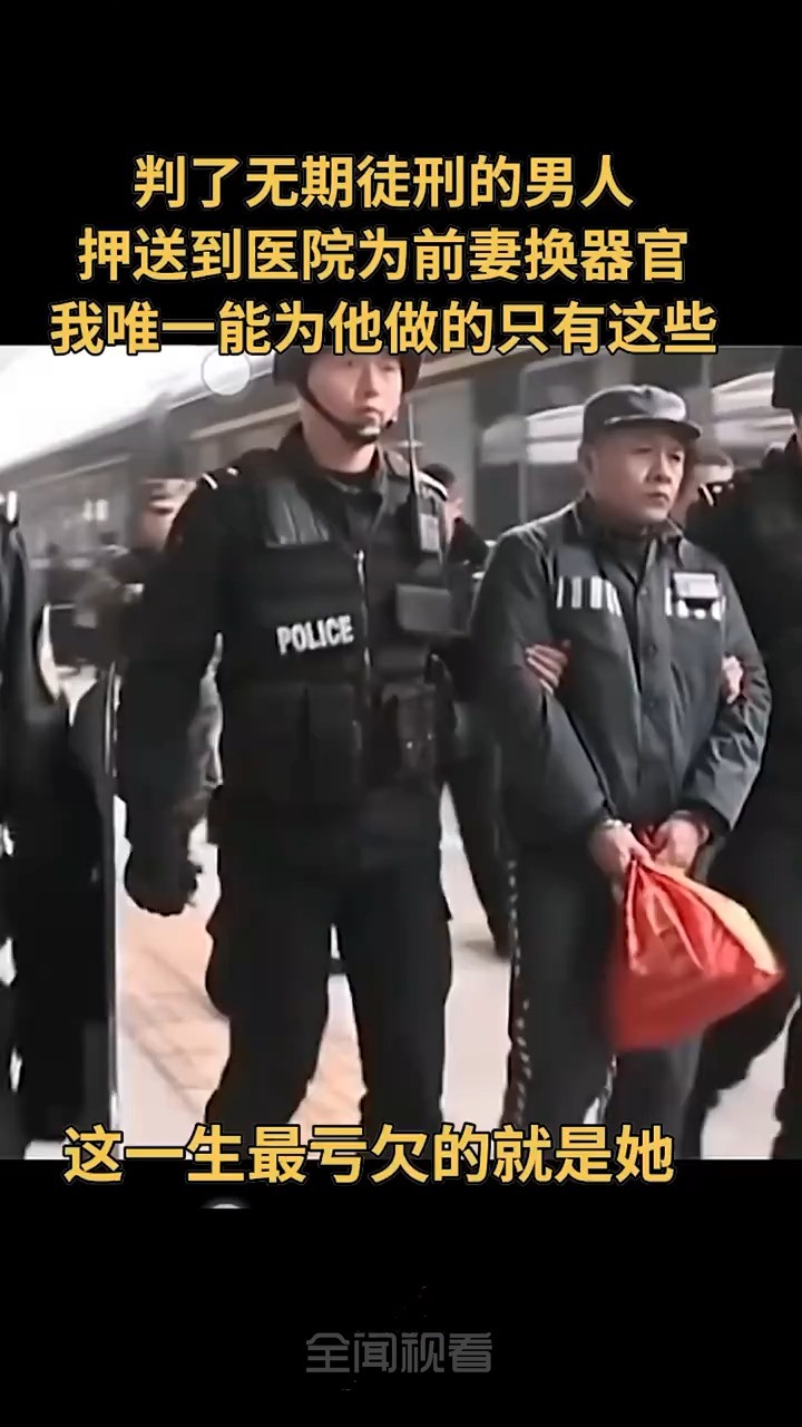 判了无期徒刑的男人,为妻子换器官的路上