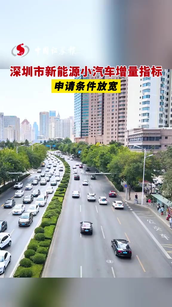 深圳市新能源小汽车增量指标申请条件放宽