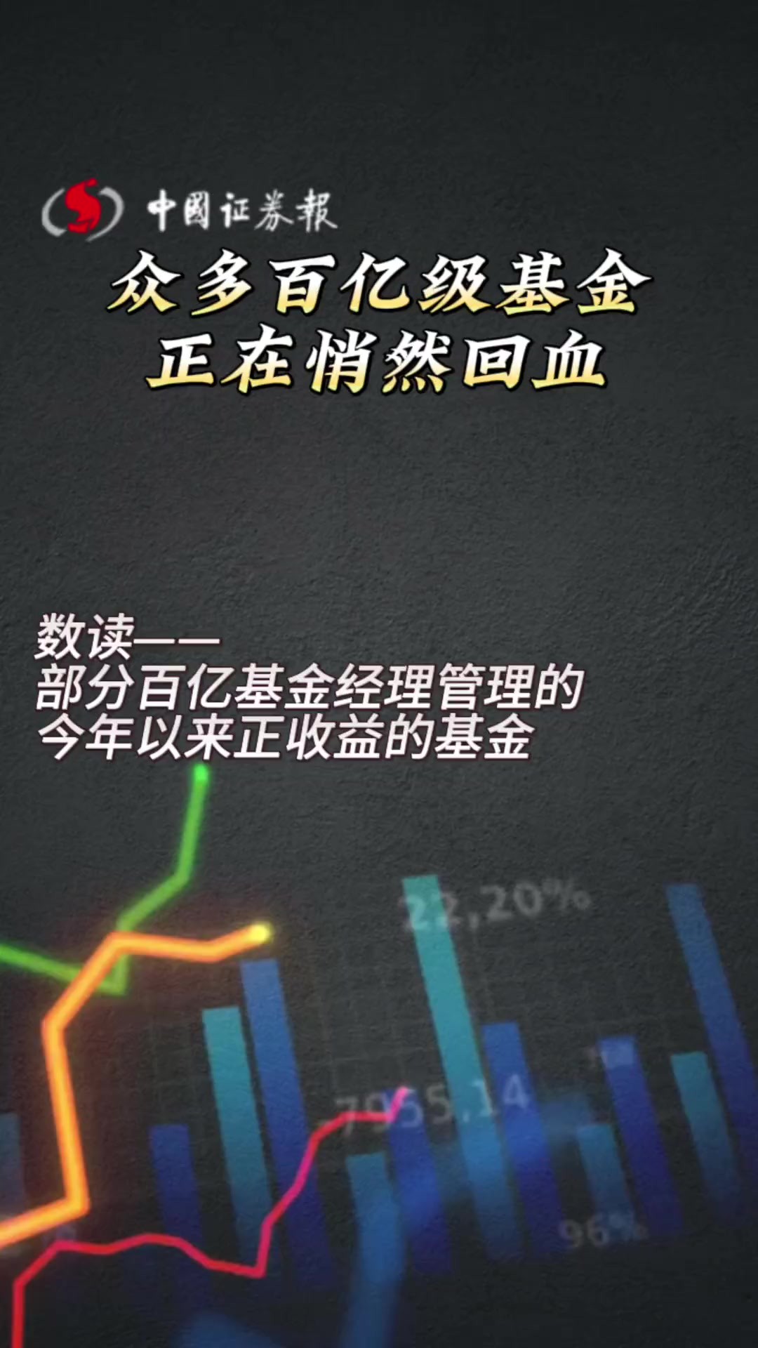 众多百亿级基金正在悄然回血 数读——部分百亿基金经理管理的今年以来正收益的基金