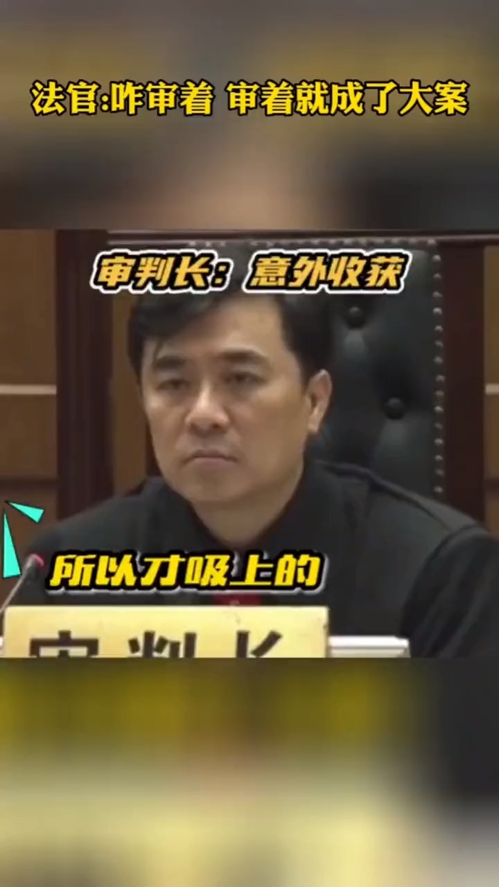 法官:咋审着 审着就成了大案#奇闻趣事 